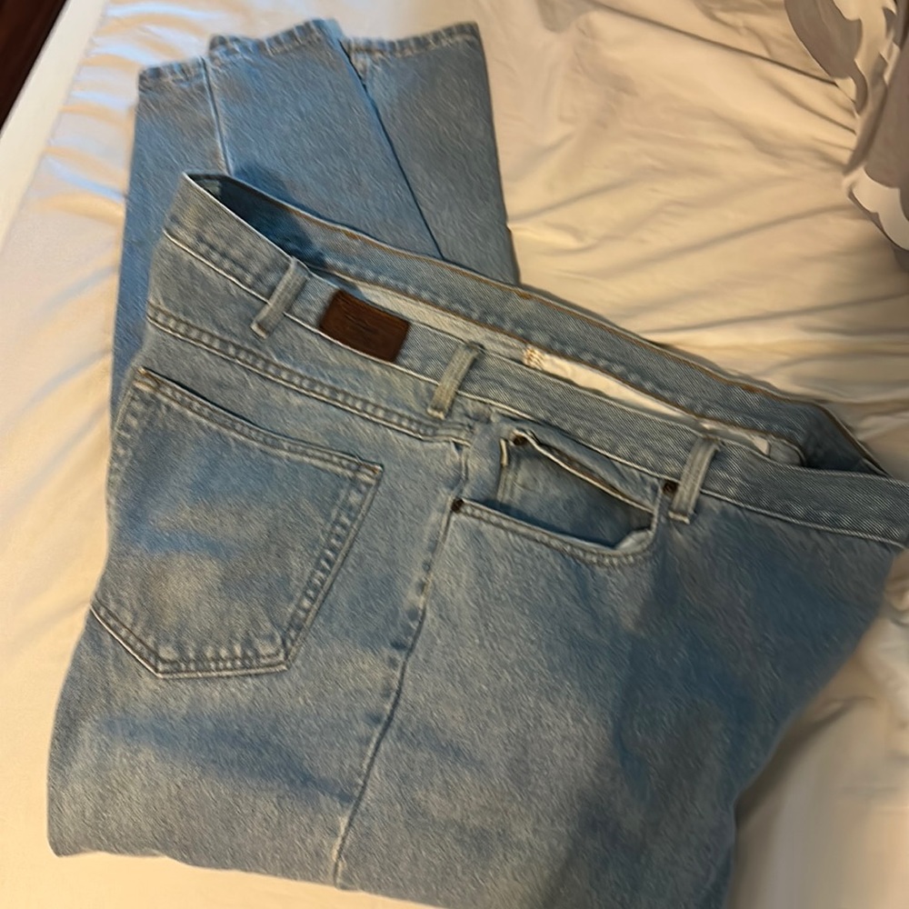 Blue Jeans Denim LL BEAN MENS like new 46x 29